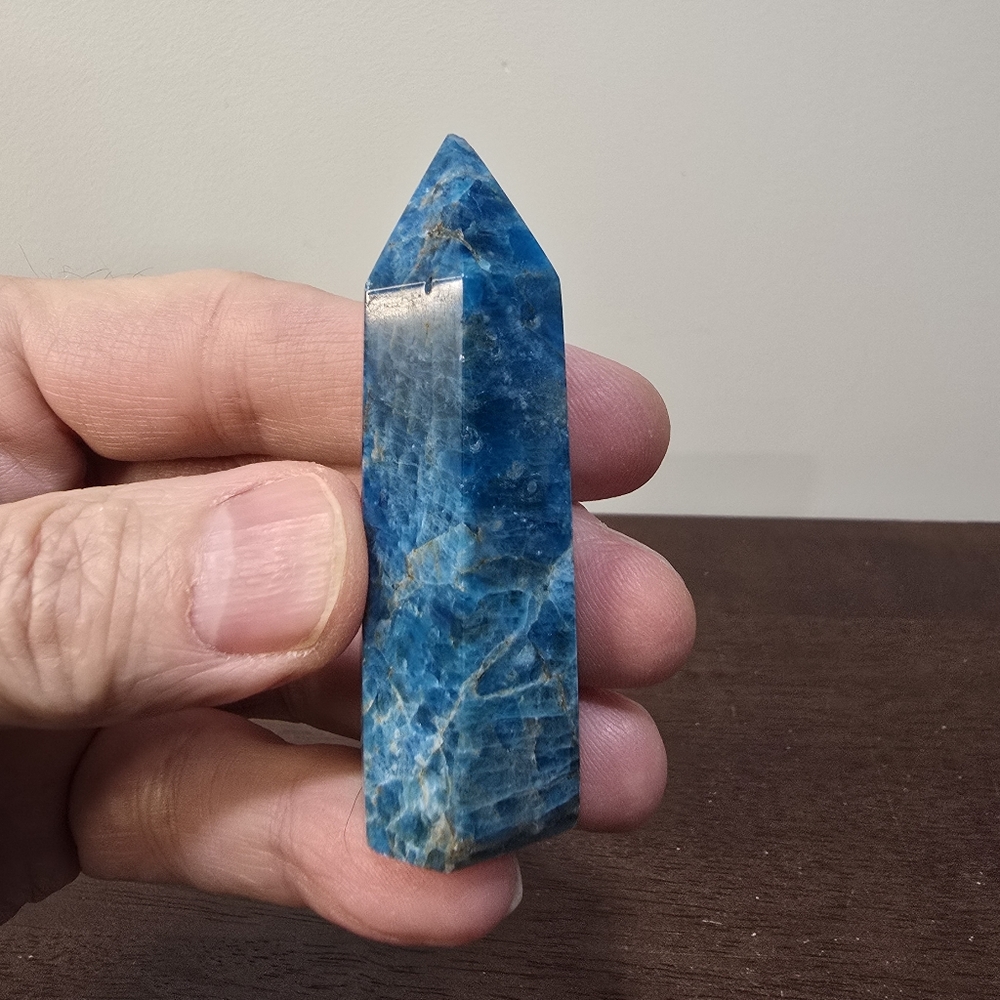 Blue Apatite Crystal Tower #H